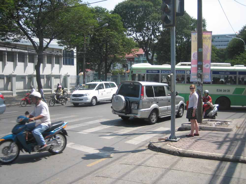 Crossing the street